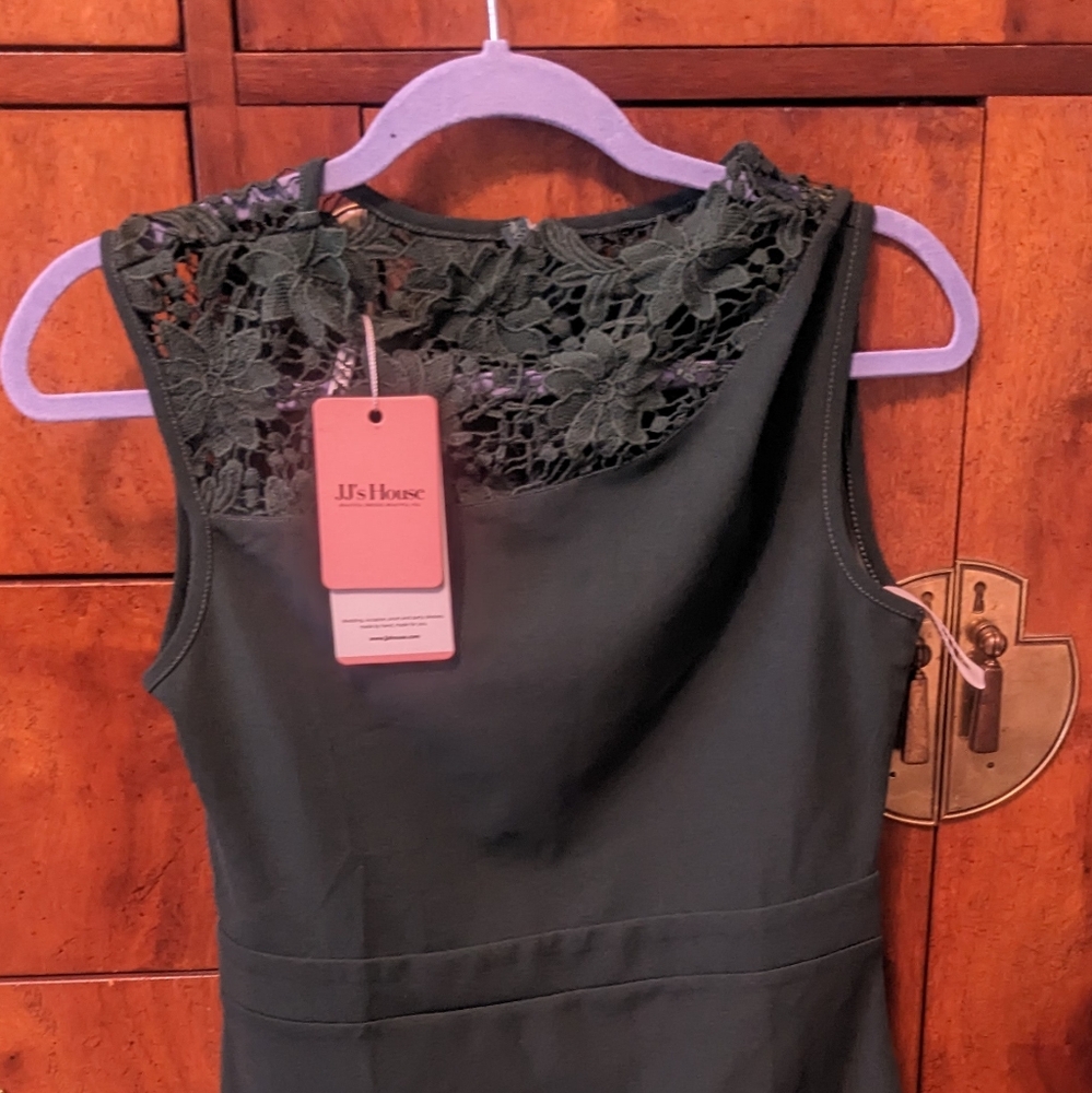 NWT JJs House green dress sz M